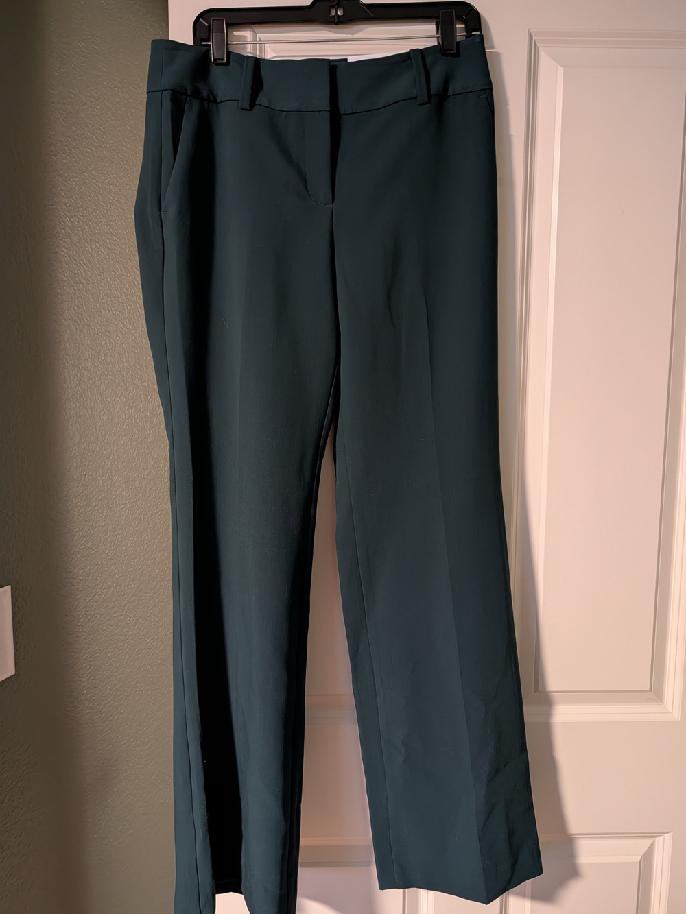 Ann Taylor Factory Curvy Fit Trousers in Teal Green